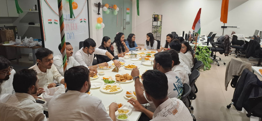 Team breakfast and morning bonding session on Republic Day.