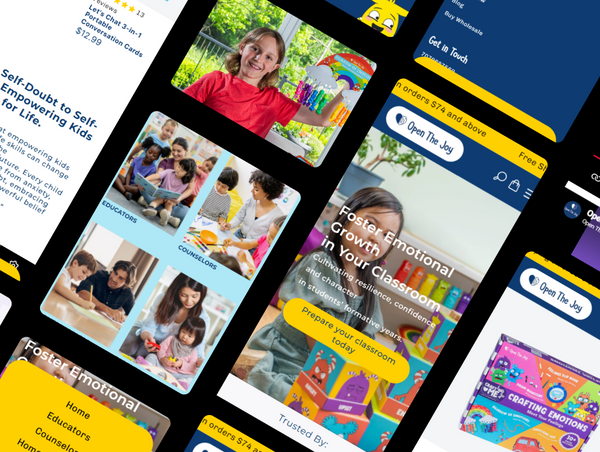 Collage of educational app screens with children and classroom activities.